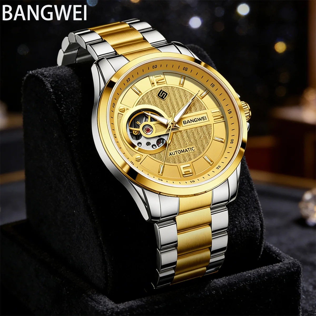 Новые автоматические часы BANGWEI 2026 для мужчин: модные механические мужские часы LIGE, водонепроницаемые наручные часы с турбийоном, Reloj Hombre
Новые автоматические часы BANGWEI 2026 для мужчин: модные механические мужские часы LIGE, водонепроницаемые наручные часы с турбийоном, Reloj Hombre