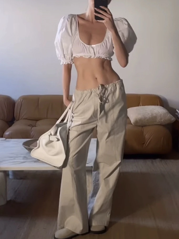 High Waist Drawstring Grey Wide Leg Pants Women's Fashion Long Trousers Loose Drapey Workwear Street Style Casual Cotton Blend
High Waist Drawstring Grey Wide Leg Pants Women's Fashion Long Trousers Loose Drapey Workwear Street Style Casual Cotton Blend