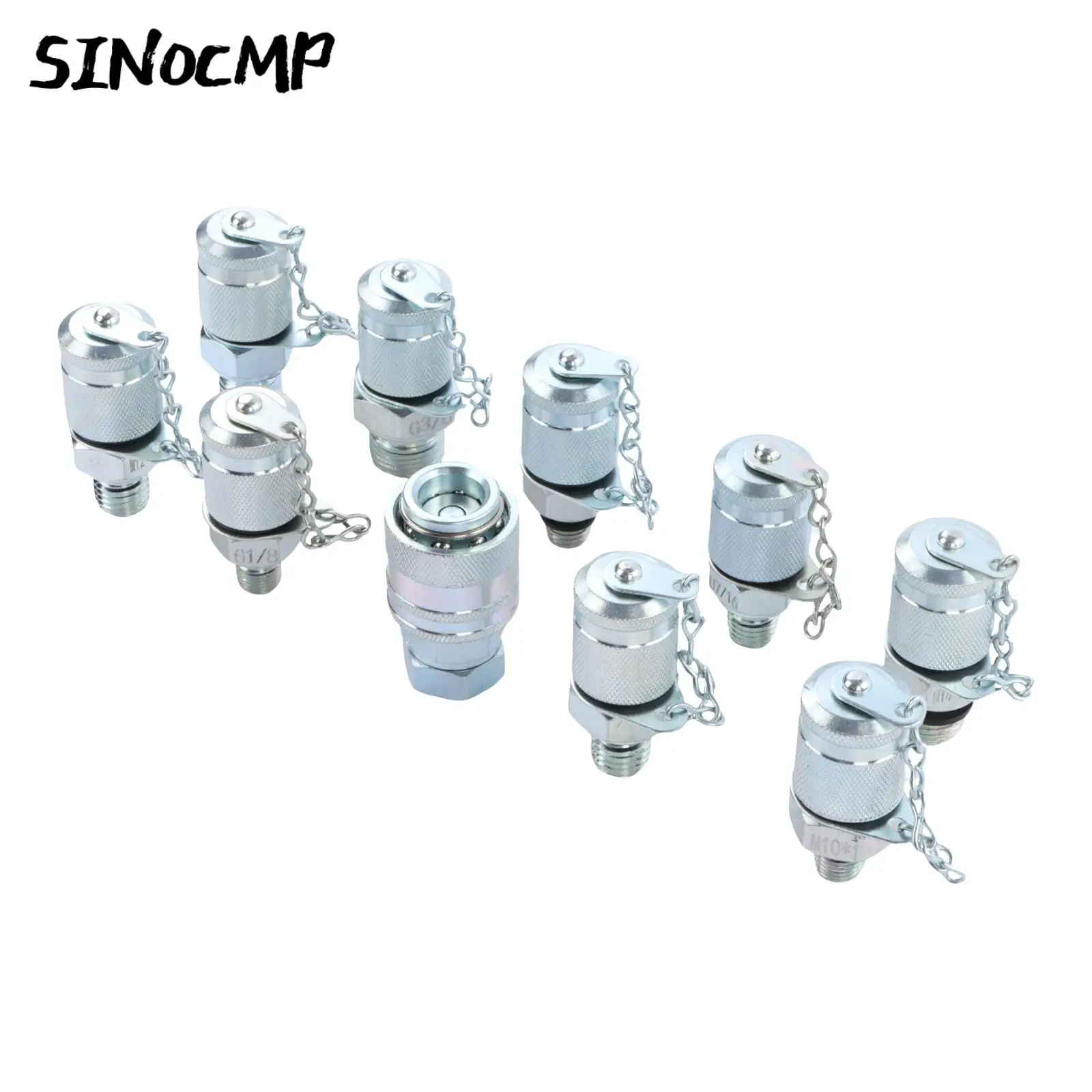 10 Pcs/Set Test Coupling For Excavator Hydraulic Pressure Gauge Test Kit Parts For Cat John Deere Bobcat Case New Holland
10 Pcs/Set Test Coupling For Excavator Hydraulic Pressure Gauge Test Kit Parts For Cat John Deere Bobcat Case New Holland