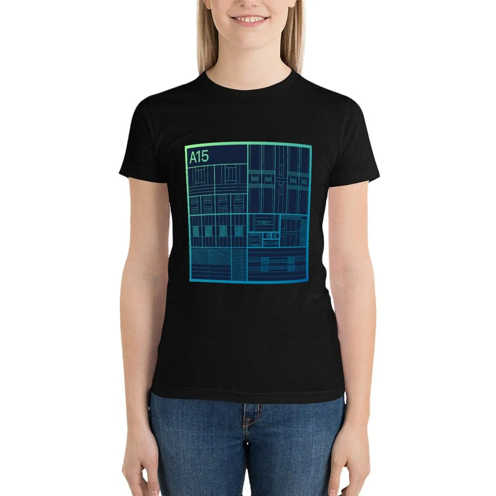 Apple A15 Die Shot T-Shirt summer tops graphics hippie clothes plus size tops t shirt Women
Apple A15 Die Shot T-Shirt summer tops graphics hippie clothes plus size tops t shirt Women