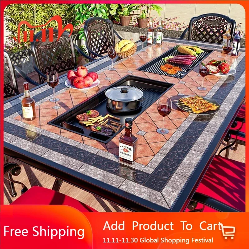 Courtyard Modern Outdoor Tables Nordic Luxury Lounge Sectional Outdoor Tables Minimalist Luxury Arredo Giardino Home Furniture
Courtyard Modern Outdoor Tables Nordic Luxury Lounge Sectional Outdoor Tables Minimalist Luxury Arredo Giardino Home Furniture