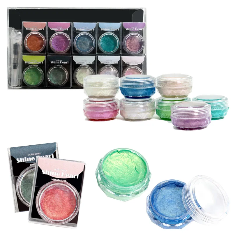 Monochrome Pearlescent Solid Watercolor Pigments Easy To Smudge for Brighten Details Outdoor Sketching Decorative Creation
Monochrome Pearlescent Solid Watercolor Pigments Easy To Smudge for Brighten Details Outdoor Sketching Decorative Creation
