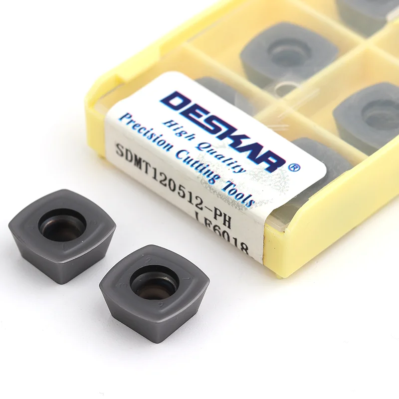 10pcs SDMT120512 SDMT150512 GH PH LF6018 Carbide Inserts DESKAR CNC Lathe Fast Feed Blade Metal Milling Cutter Turning Tools
10pcs SDMT120512 SDMT150512 GH PH LF6018 Carbide Inserts DESKAR CNC Lathe Fast Feed Blade Metal Milling Cutter Turning Tools