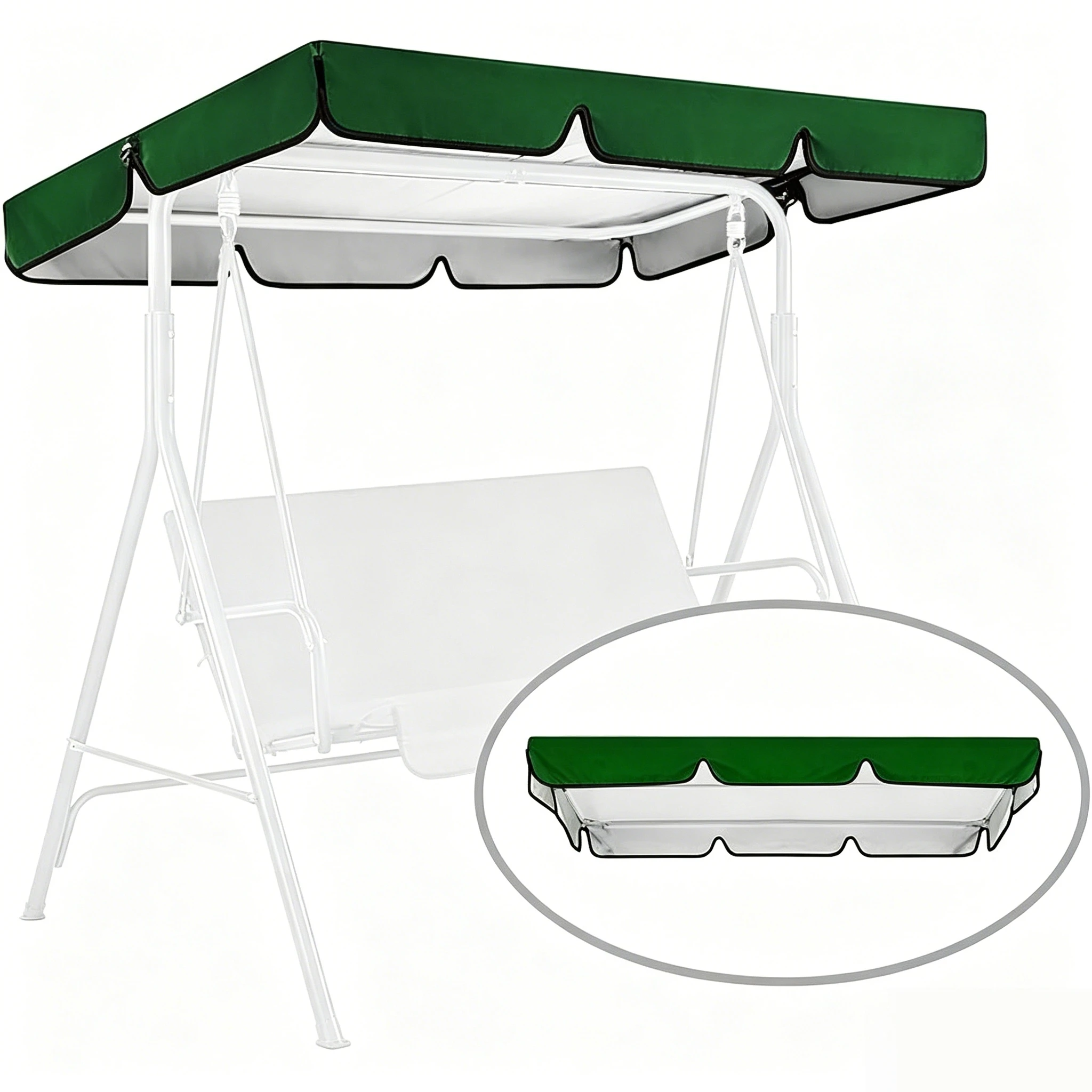 Outdoor Swing Canopy Durable Oxford Cloth Garden Furniture Protector for Porch,Garden, Patio Swings,rocking Chairs,hanging Seats
Outdoor Swing Canopy Durable Oxford Cloth Garden Furniture Protector for Porch,Garden, Patio Swings,rocking Chairs,hanging Seats