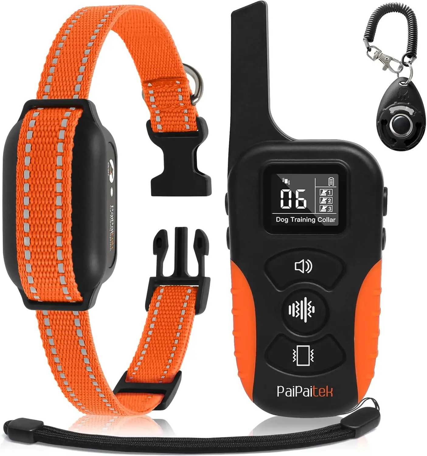 Waterproof Dog Training Collar with Remote, Vibration & Beep Only, No Shock, Adjustable for Dogs 5-120 lbs
Waterproof Dog Training Collar with Remote, Vibration & Beep Only, No Shock, Adjustable for Dogs 5-120 lbs