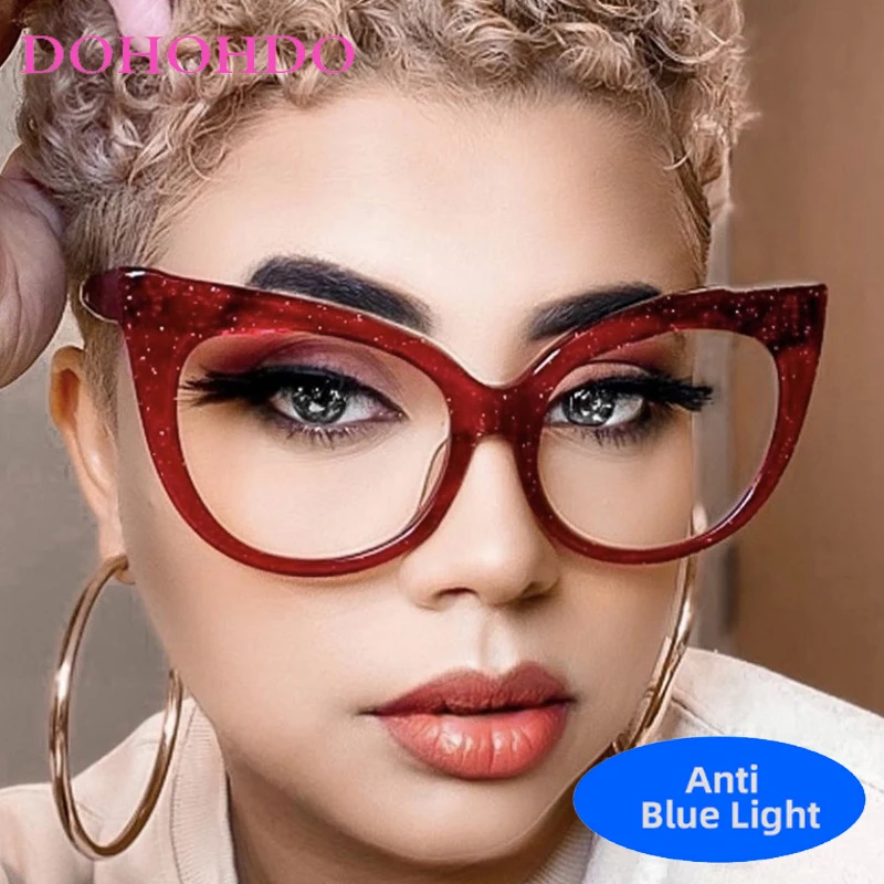 Trending Cool Cat Eye Big Frame Optical Women's Glasses Brand Designer Men Eye Protection Reading Anti-Blue Light Eyewear Lentes
Trending Cool Cat Eye Big Frame Optical Women's Glasses Brand Designer Men Eye Protection Reading Anti-Blue Light Eyewear Lentes