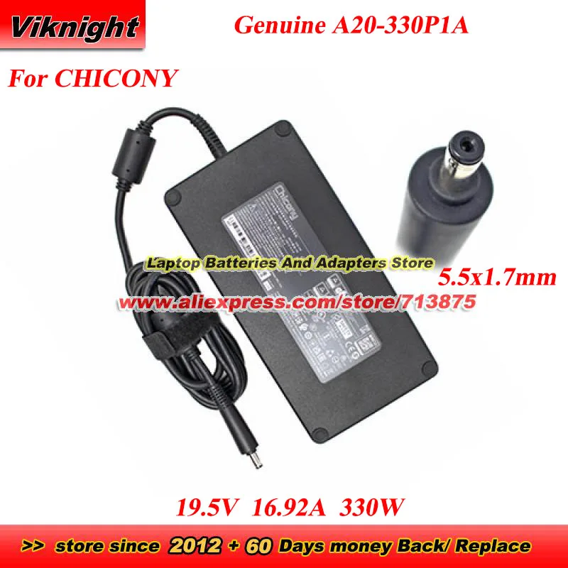 Genuine A20-330P1A AC Adapter 19.5V 16.92A 330W Charger A330A012P for Acer PREDATOR HELIOS 300 500 PH317-55 N20C11 N20C3 N22C3
Genuine A20-330P1A AC Adapter 19.5V 16.92A 330W Charger A330A012P for Acer PREDATOR HELIOS 300 500 PH317-55 N20C11 N20C3 N22C3