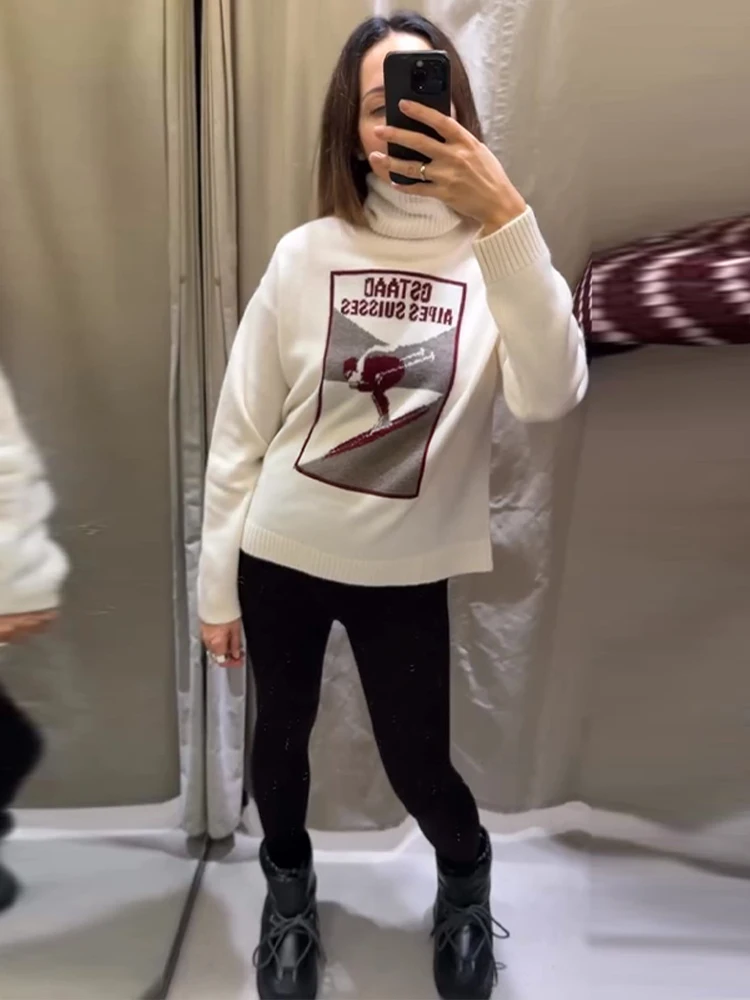 Spring Autumn Women Turtleneck Panelled Pullover Fashion Long Sleeve Jumpers Soft Warm All-match Layering Base Sweater
Spring Autumn Women Turtleneck Panelled Pullover Fashion Long Sleeve Jumpers Soft Warm All-match Layering Base Sweater