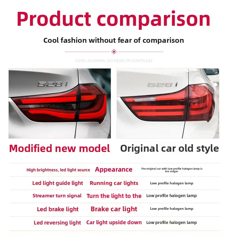 Taillight Assembly For BMW 5 Series GT F07 2014-2017 Tail Lights Upgrade Full LED Turn Signal Reverse Tail Lights Plug And Play
Taillight Assembly For BMW 5 Series GT F07 2014-2017 Tail Lights Upgrade Full LED Turn Signal Reverse Tail Lights Plug And Play