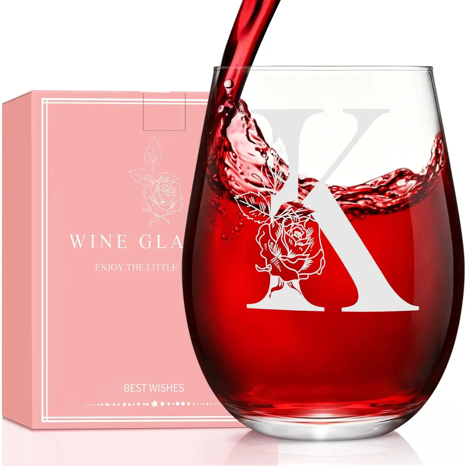 Initial A-Z Wine Glass Gift for Mom Wife Grandma, 18.5 oz Personalized Birthday Present for Women
Initial A-Z Wine Glass Gift for Mom Wife Grandma, 18.5 oz Personalized Birthday Present for Women