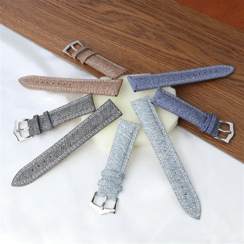 18mm 20mm 22mm High Quality Denim Nylon Watch Strap Replacement for Universal Canvas+ Leather Watch Band Bracelet Accessories
18mm 20mm 22mm High Quality Denim Nylon Watch Strap Replacement for Universal Canvas+ Leather Watch Band Bracelet Accessories