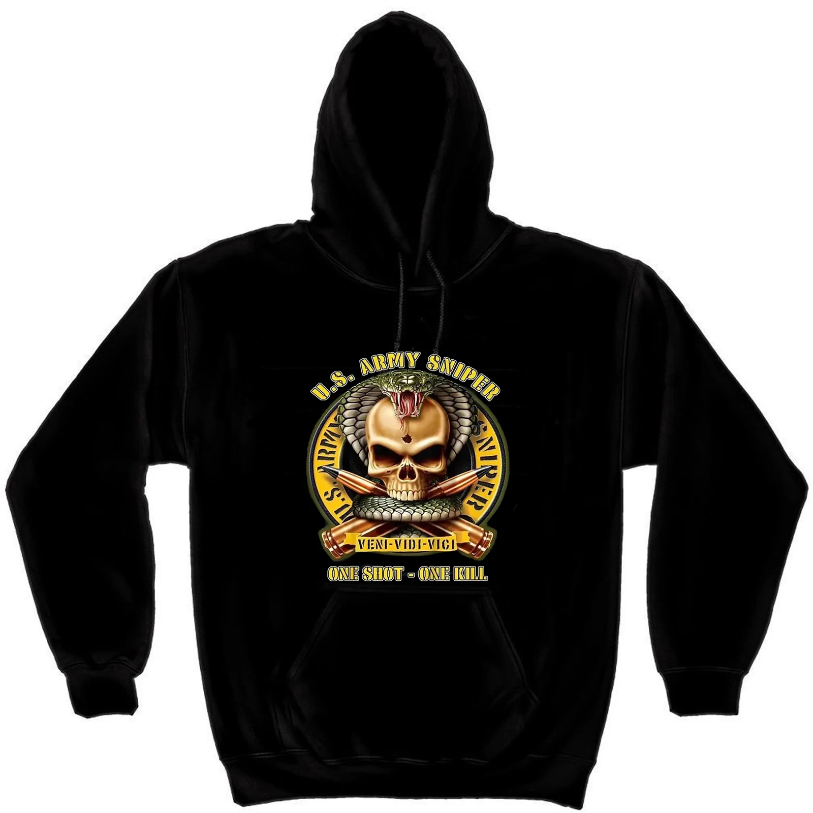 One Shot One Kill US Army Sniper Pullover Hoodie New 100% Cotton Comfortable Casual Mens Sweatshirt Military Style Streetwear
One Shot One Kill US Army Sniper Pullover Hoodie New 100% Cotton Comfortable Casual Mens Sweatshirt Military Style Streetwear