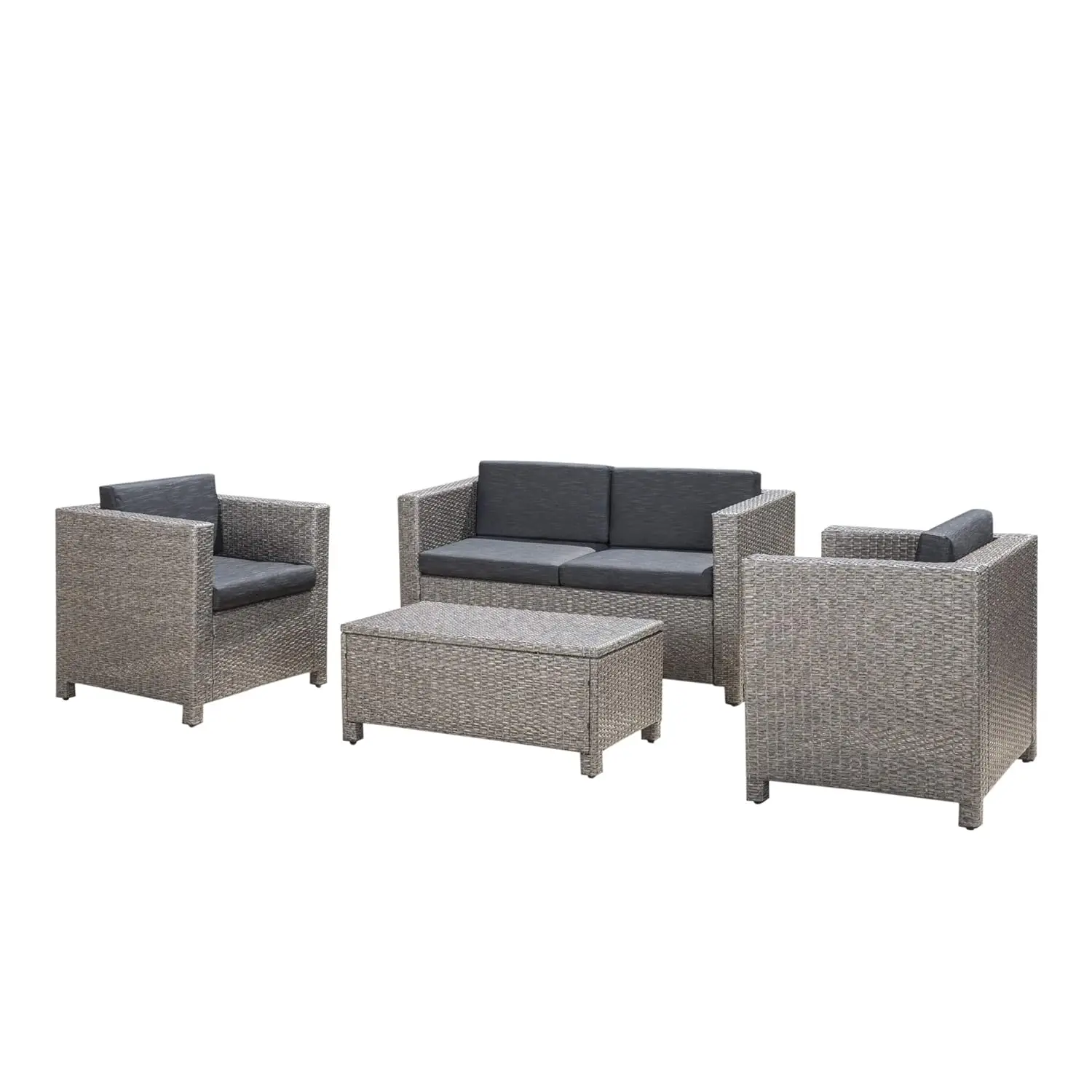 Outdoor Wicker Sofa Set, Black, Customized
Outdoor Wicker Sofa Set, Black, Customized