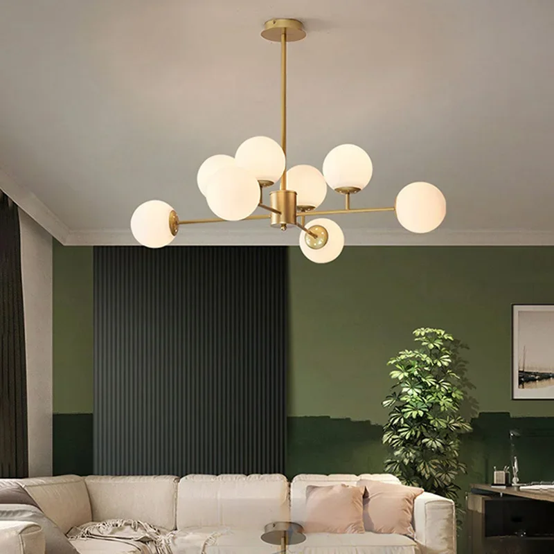 Nordic Led Chandelier Pendant Lights Fixtures for Living Room Home Bedroom Restaurant Modern Decor Hanging Lamp Glass Shade 
Nordic Led Chandelier Pendant Lights Fixtures for Living Room Home Bedroom Restaurant Modern Decor Hanging Lamp Glass Shade