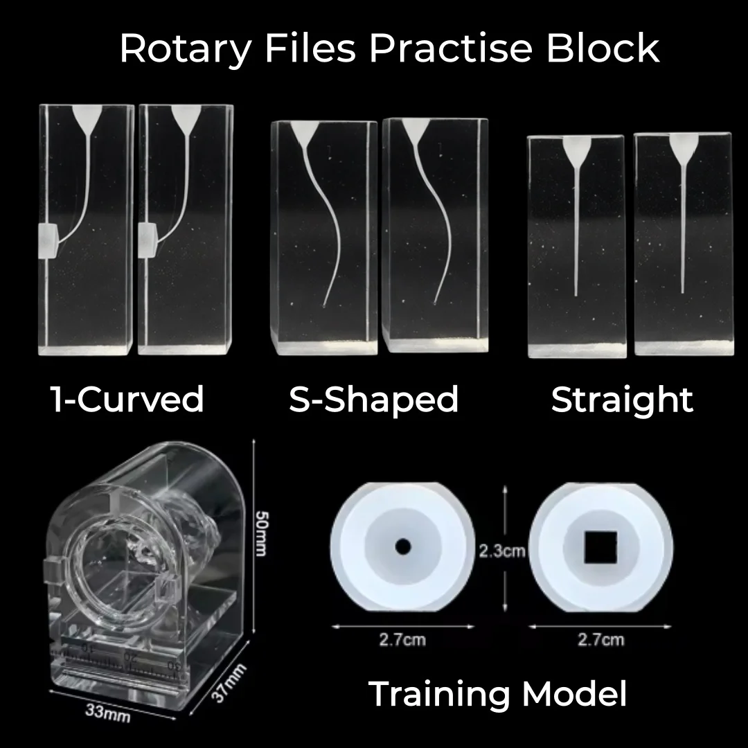 Модель для симуляции лечения корневых каналов: тренировочный блок для отработки роторных файлов, эндодонтический тренажер для студентов
Модель для симуляции лечения корневых каналов: тренировочный блок для отработки роторных файлов, эндодонтический тренажер для студентов