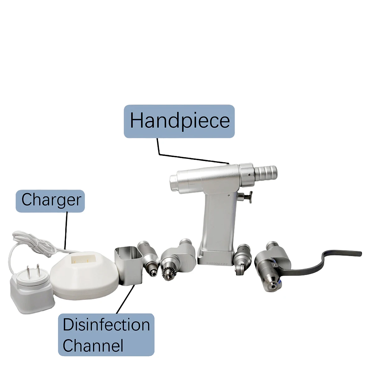 Multi Functional Mini Electric Bone Sagittal Saw Drill Veterinary Orthopedic Instrument with 4 Attachment
Multi Functional Mini Electric Bone Sagittal Saw Drill Veterinary Orthopedic Instrument with 4 Attachment