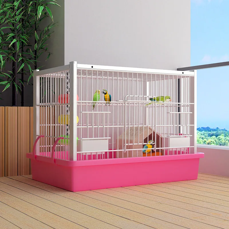 Easy-Clean Modern Solid Pattern Open Birdcage Wrought Iron Stainless Steel Breathable Plastic Tray for Parrot Breeding Wheels
Easy-Clean Modern Solid Pattern Open Birdcage Wrought Iron Stainless Steel Breathable Plastic Tray for Parrot Breeding Wheels