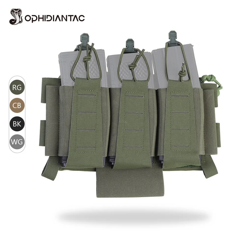 OPHIDIANTAC 5.56 Эластичный тройной подсумок для магазинов, аксессуар для жилета с быстросъемной пряжкой, лазерная резка, стенд-панель для охоты и стрельбы
OPHIDIANTAC 5.56 Эластичный тройной подсумок для магазинов, аксессуар для жилета с быстросъемной пряжкой, лазерная резка, стенд-панель для охоты и стрельбы