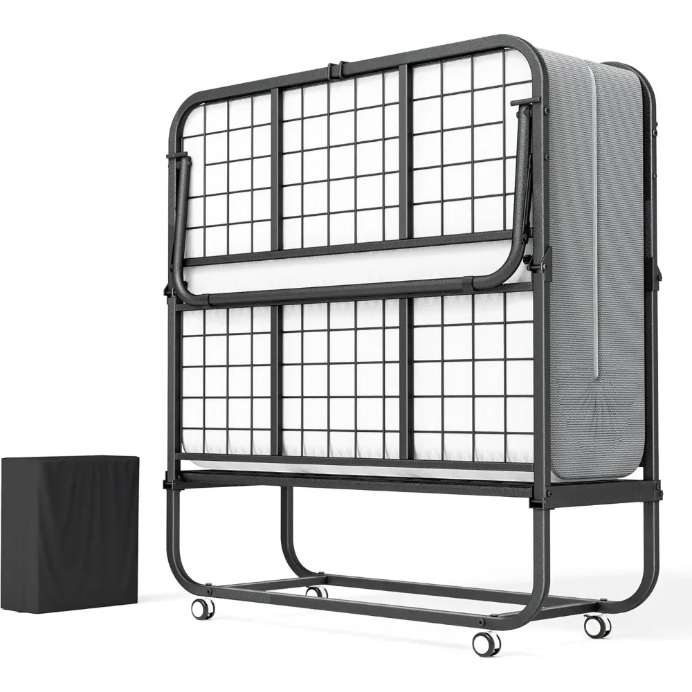 Folding Bed with Mattress,Space-Saving Sturdy Metal Frame,Twin Bed for Adults,5" Thick, 75" x 38" Portable Roll Away Guest Beds
Folding Bed with Mattress,Space-Saving Sturdy Metal Frame,Twin Bed for Adults,5" Thick, 75" x 38" Portable Roll Away Guest Beds