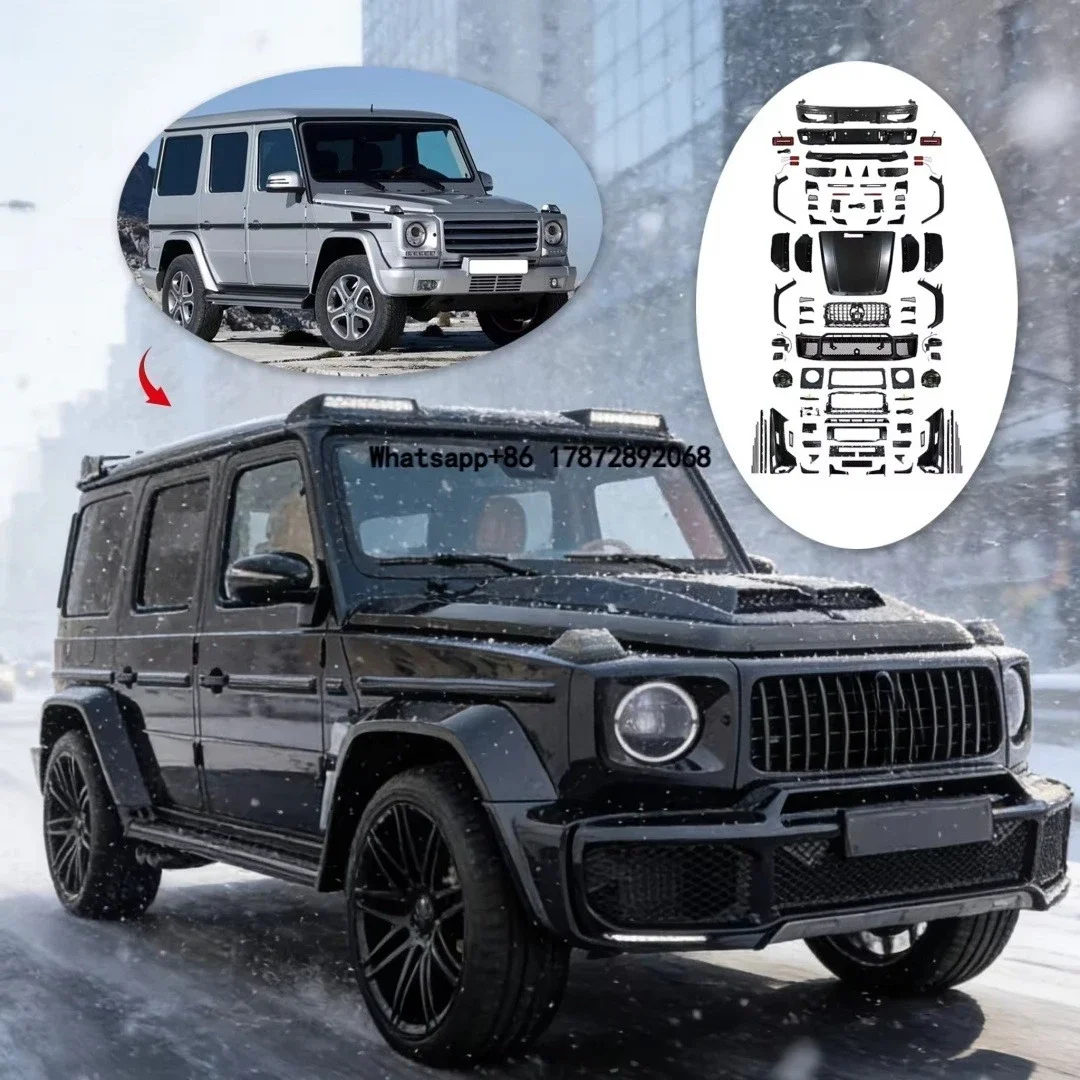 Bodykit for G Class W463 2002-2018 to 2026 W465 Bra-Style with Bumper Headlight Taillight Rearview Mirror Grille
Bodykit for G Class W463 2002-2018 to 2026 W465 Bra-Style with Bumper Headlight Taillight Rearview Mirror Grille