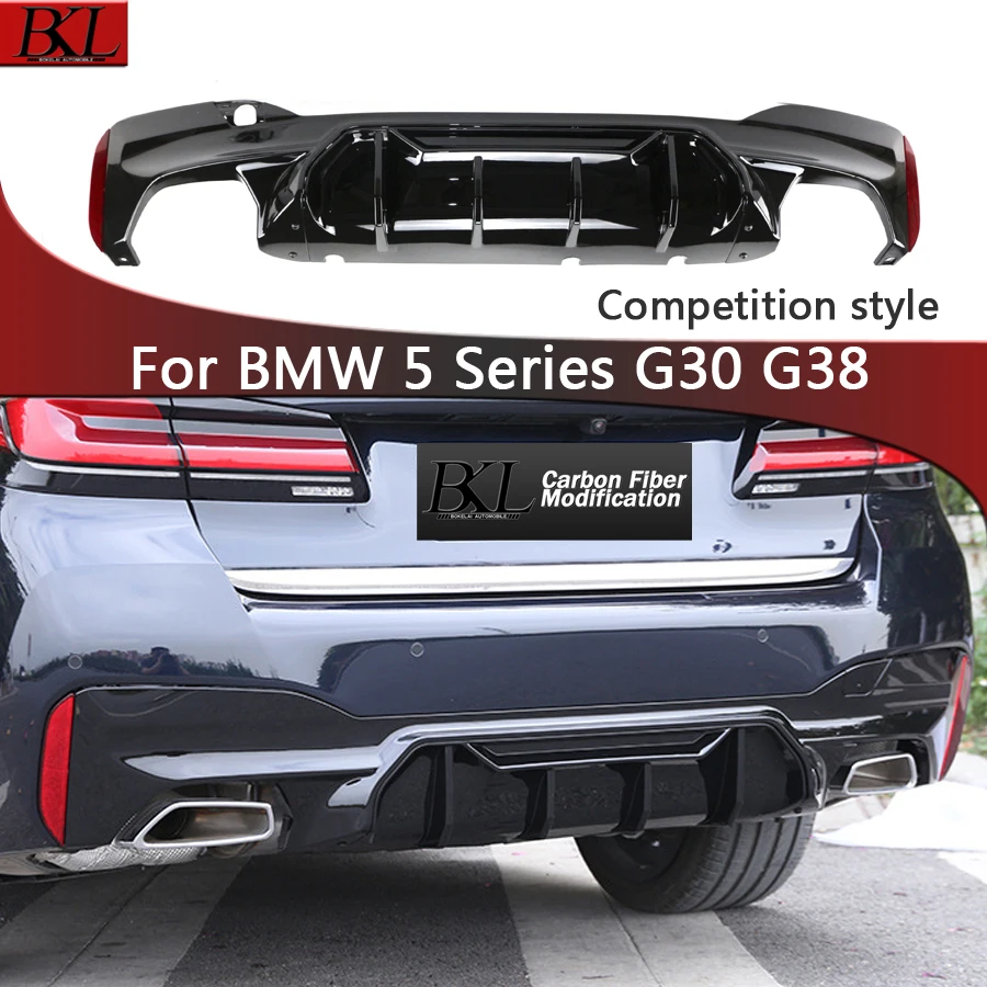 For BMW 5 Series G30 G38 540i 530 M Sport Edition Bright Black ABS Car Rear Bumper Diffuser Rear Spoiler Rear Lip Body Kit
For BMW 5 Series G30 G38 540i 530 M Sport Edition Bright Black ABS Car Rear Bumper Diffuser Rear Spoiler Rear Lip Body Kit