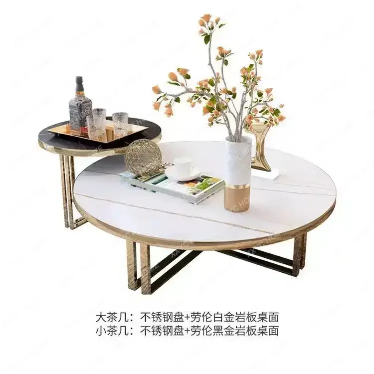 LLight Luxury Rock Plate Coffee Table Stainless Steel Style Small Apartment Sofa Side Table Modern Living Room Tea Table
LLight Luxury Rock Plate Coffee Table Stainless Steel Style Small Apartment Sofa Side Table Modern Living Room Tea Table