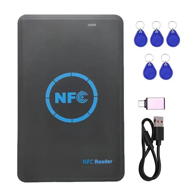 ABZZ-5-Band Smart Chip Reader/Writer +5XCUID Keychain 125K 13.56M Copier HID Duplicator Tag Clone ID IC Keychain Key Copy
ABZZ-5-Band Smart Chip Reader/Writer +5XCUID Keychain 125K 13.56M Copier HID Duplicator Tag Clone ID IC Keychain Key Copy