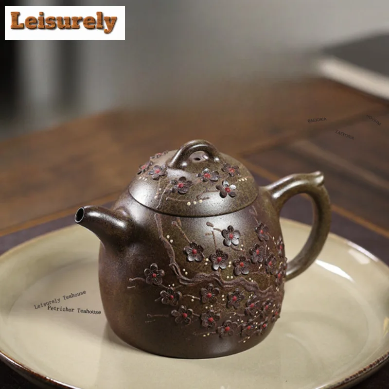 300ml Boutique Yixing Purple Clay Teapots Handmade Qinquan Pot Raw Ore Section Mud Kettle Chinese Zisha Tea Set Collection Gifts
300ml Boutique Yixing Purple Clay Teapots Handmade Qinquan Pot Raw Ore Section Mud Kettle Chinese Zisha Tea Set Collection Gifts