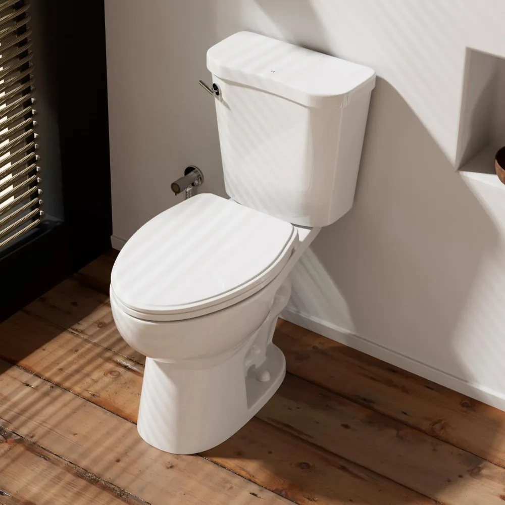 17.9 Inch ADA Two-Piece Toilet for Bathroom, Elongated Bowl & Comfort Height Toilet, Powerful Siphon Jet Flush 1.28 GP
17.9 Inch ADA Two-Piece Toilet for Bathroom, Elongated Bowl & Comfort Height Toilet, Powerful Siphon Jet Flush 1.28 GP