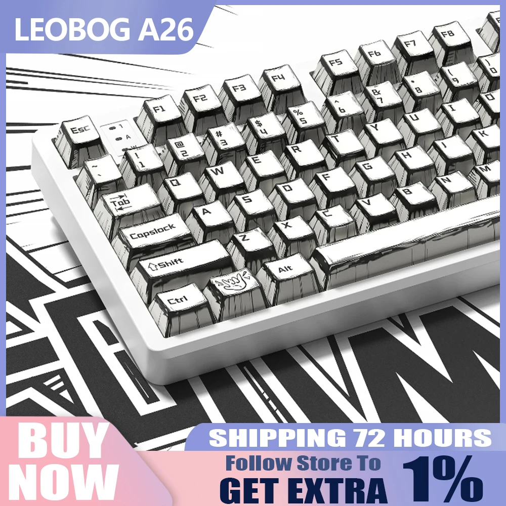 LEOBOG A26 Колпачки для клавиш из ПБТ на тему манги, вишневый профиль, сублимированная красителем для Hi8 Hi75 F75, уникальный дизайн, подходит для различных сценариев
LEOBOG A26 Колпачки для клавиш из ПБТ на тему манги, вишневый профиль, сублимированная красителем для Hi8 Hi75 F75, уникальный дизайн, подходит для различных сценариев