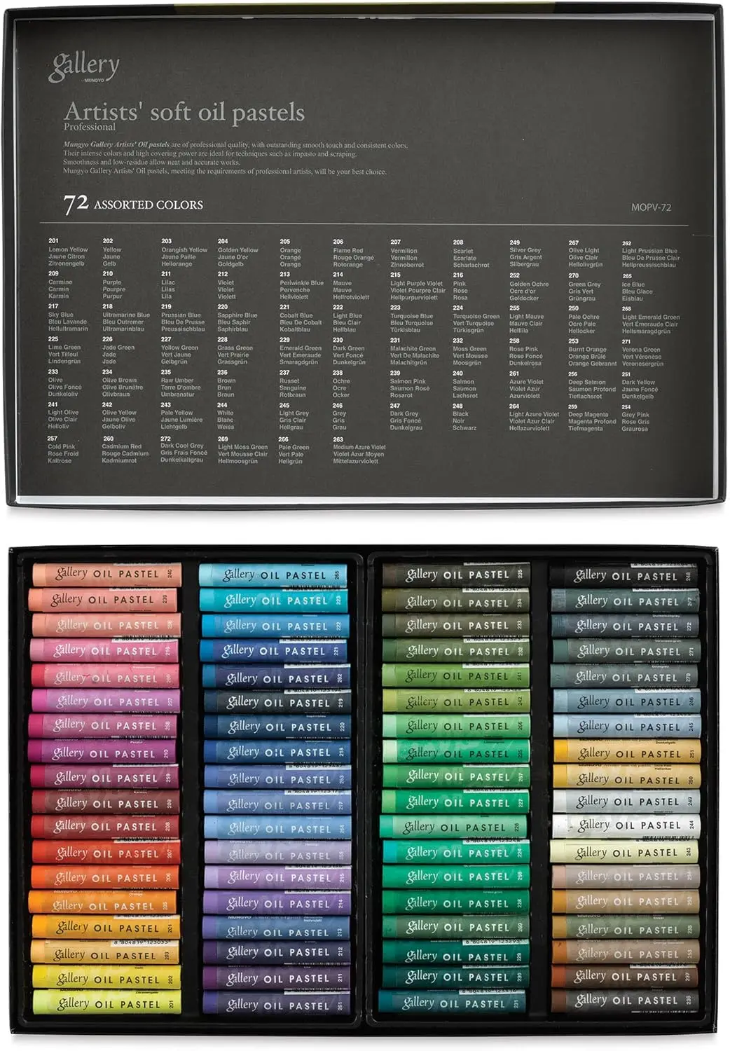 72 Vibrant Soft Oil Pastels for Blending - Professional Artist Set
72 Vibrant Soft Oil Pastels for Blending - Professional Artist Set