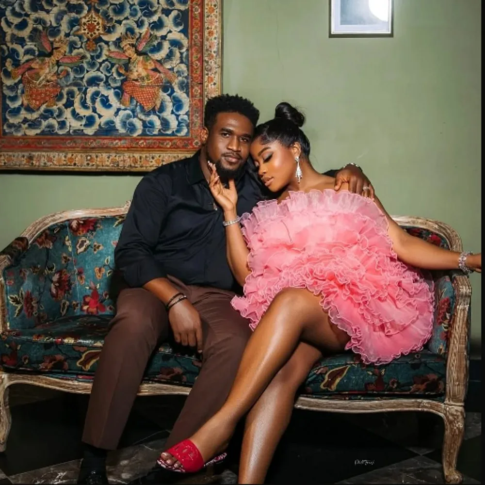 Pink Chic Cocktail Dresses Strapless Tiered Above Knee Mini Birthday Dress Prom Gowns For African Women Formal Gowns
Pink Chic Cocktail Dresses Strapless Tiered Above Knee Mini Birthday Dress Prom Gowns For African Women Formal Gowns