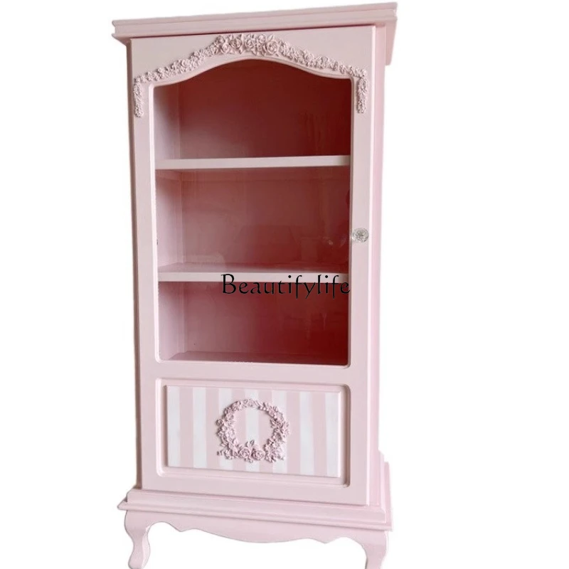 French engraved dining side cabinet cream style display perfume cabinet princess style bookcase solid wood retro
French engraved dining side cabinet cream style display perfume cabinet princess style bookcase solid wood retro