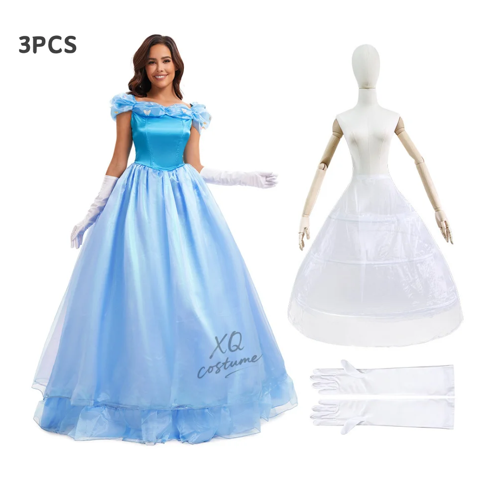 Women Princess Dress Costume for Halloween Party Cinderella Cosplay Ball Gown Dresses Set for Female Party Carnival Dress Up
Women Princess Dress Costume for Halloween Party Cinderella Cosplay Ball Gown Dresses Set for Female Party Carnival Dress Up