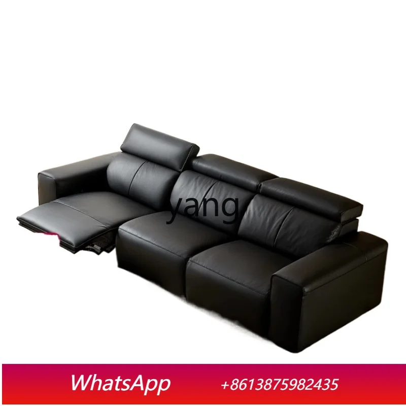 LTT multifunctional sofa new living room 0 wall straight row black leather sofa
LTT multifunctional sofa new living room 0 wall straight row black leather sofa