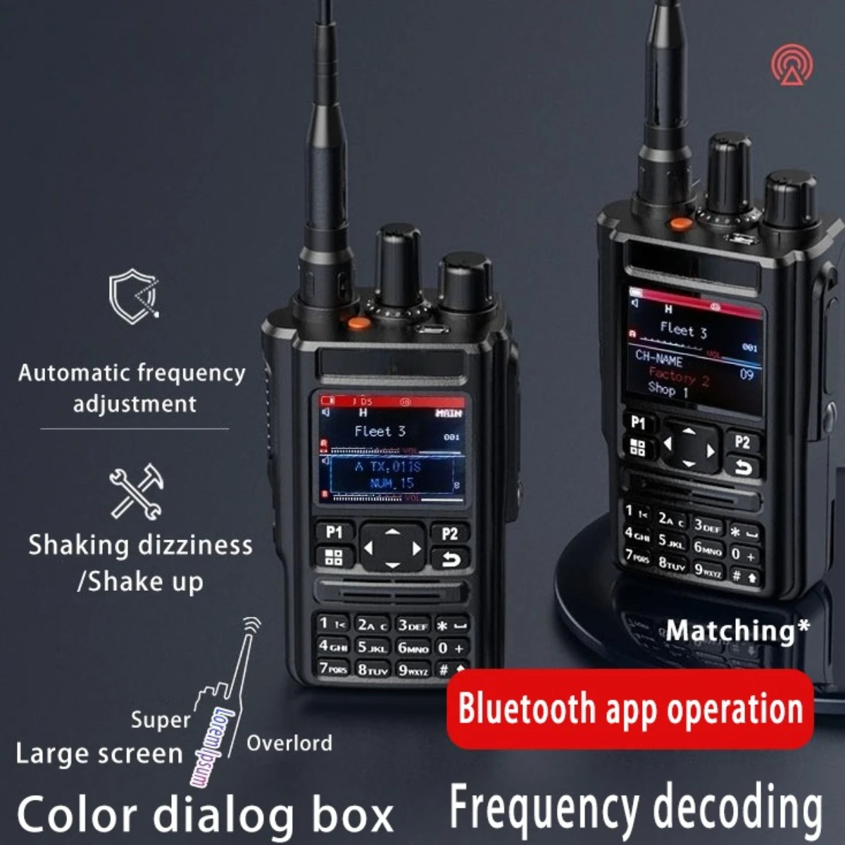 JIANPAI 8800UV Two-Way Radio Bluetooth APP Program GPS 136-520MHz Multiband AM FM Receiver USB Type-C Wireless Interphone
JIANPAI 8800UV Two-Way Radio Bluetooth APP Program GPS 136-520MHz Multiband AM FM Receiver USB Type-C Wireless Interphone