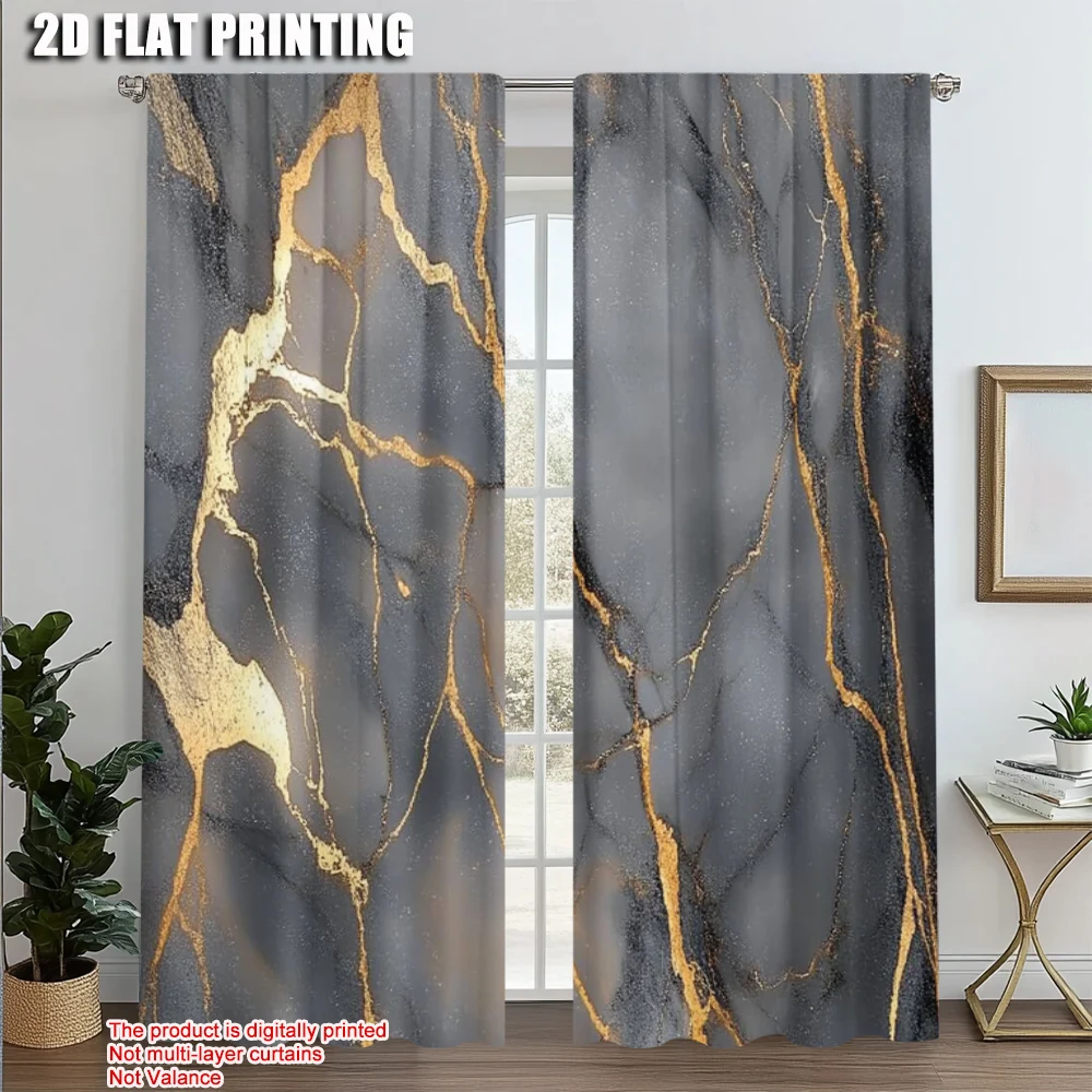 2pcs,2D plane printing Curtains&Window Treatment Set Nordic Luxury Golden Foil Marble Print Curtains Polyester Woven (without
2pcs,2D plane printing Curtains&Window Treatment Set Nordic Luxury Golden Foil Marble Print Curtains Polyester Woven (without