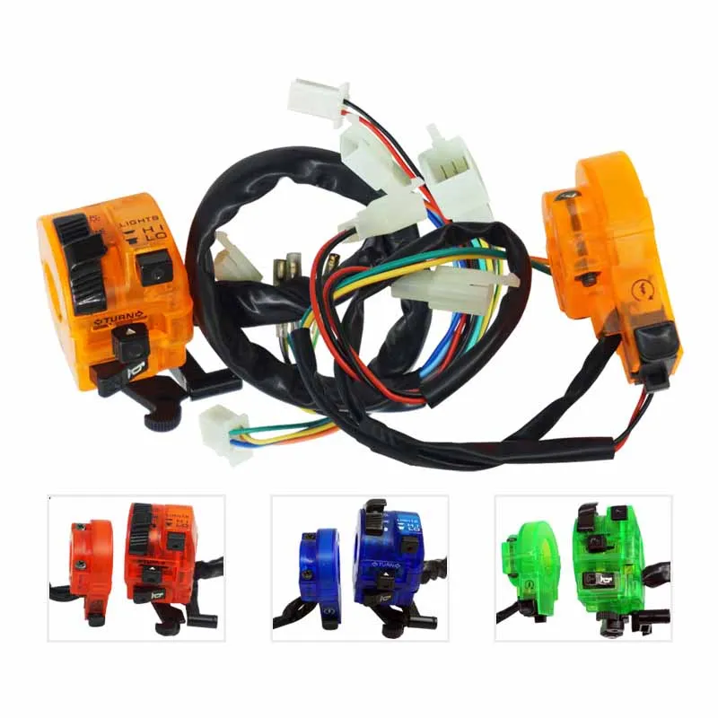 Motorcycle Handlebar Seat Combination Switch with LED Light Transparent Color Dirt Bike Tuning Accessories
Motorcycle Handlebar Seat Combination Switch with LED Light Transparent Color Dirt Bike Tuning Accessories
