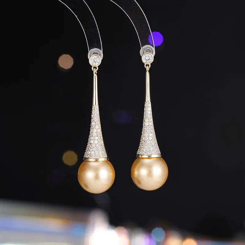 European and American New Style High-End Elegant Exquisite Niche Unique Design Inlaid Zircon Pearl Long Earrings
European and American New Style High-End Elegant Exquisite Niche Unique Design Inlaid Zircon Pearl Long Earrings