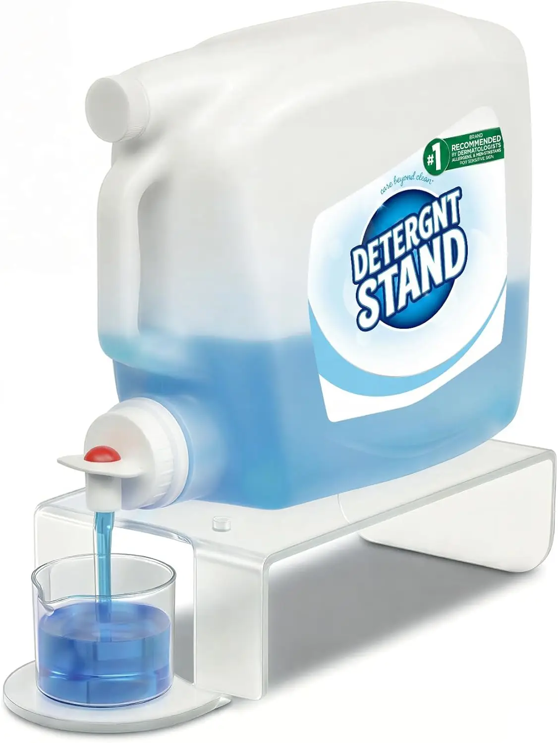 Laundry Detergent Holder Riser - Clear Acrylic Stand for Laundry Room with Cap Drip Tray, Fits Most Large Detergent Bottles
Laundry Detergent Holder Riser - Clear Acrylic Stand for Laundry Room with Cap Drip Tray, Fits Most Large Detergent Bottles