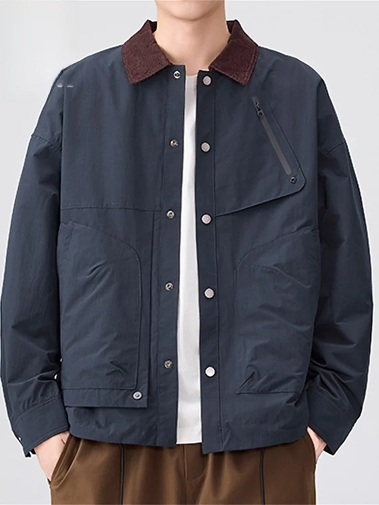 American Sle Workwear Jaet Men's Spring New Splicing Color Colion Design Sense Outerwear Casual Loose Fit
American Sle Workwear Jaet Men's Spring New Splicing Color Colion Design Sense Outerwear Casual Loose Fit