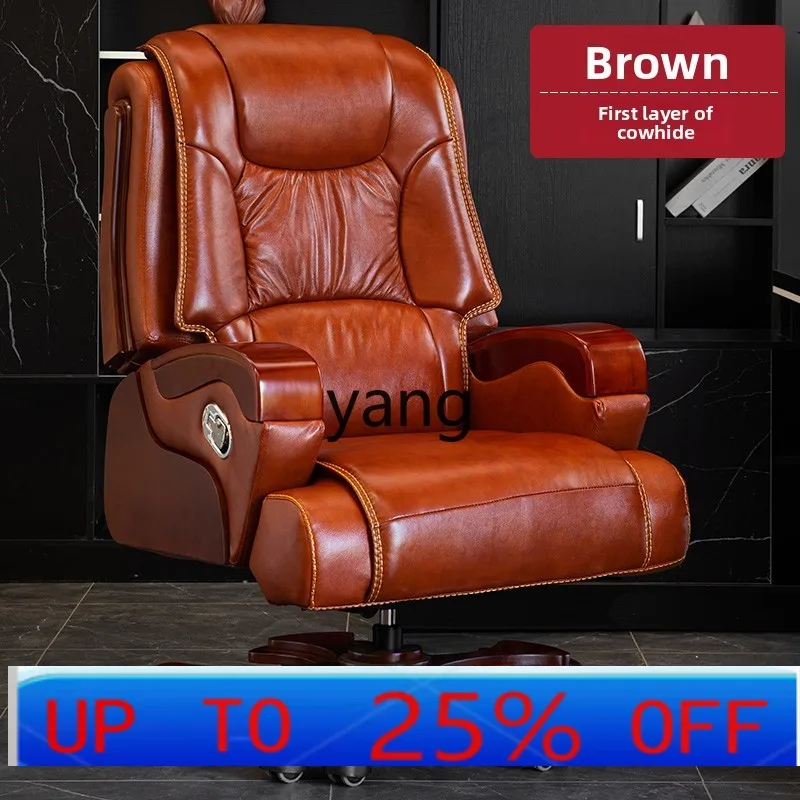 lmm Genuine Leather Reclining Office Chair Massage Executive Chair Comfortable Long Sitting Home Computer Chair
lmm Genuine Leather Reclining Office Chair Massage Executive Chair Comfortable Long Sitting Home Computer Chair