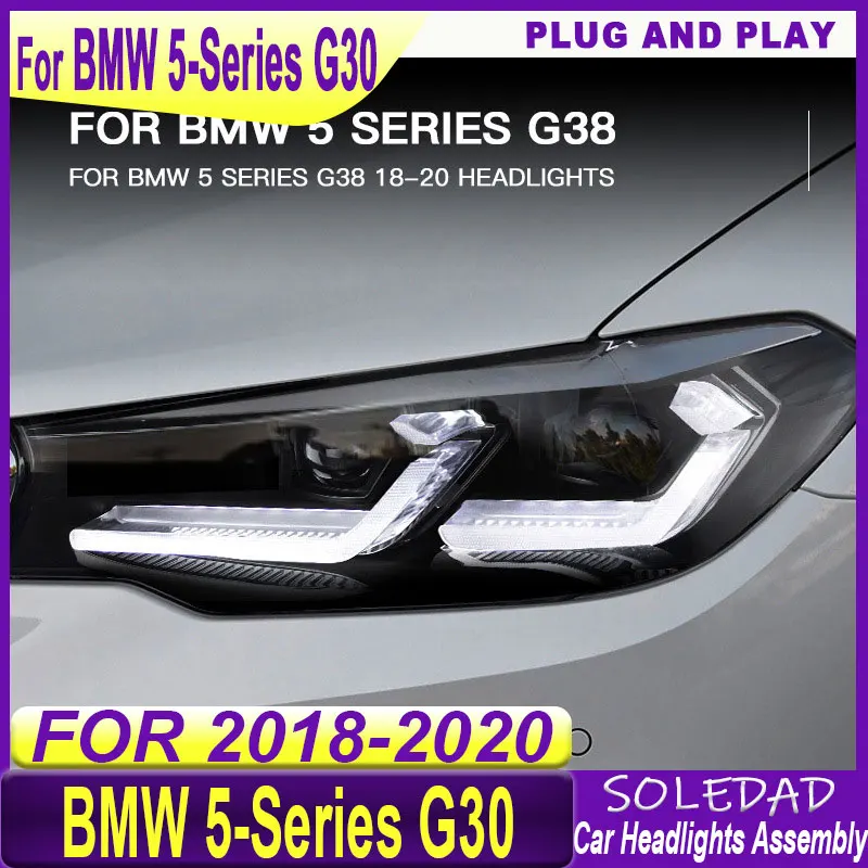 Car headlights For BMW 5series G30 G38 Headlights 2018-2021 latest Styling LED Daytime Lights Dual Projector Car Accesorios
Car headlights For BMW 5series G30 G38 Headlights 2018-2021 latest Styling LED Daytime Lights Dual Projector Car Accesorios