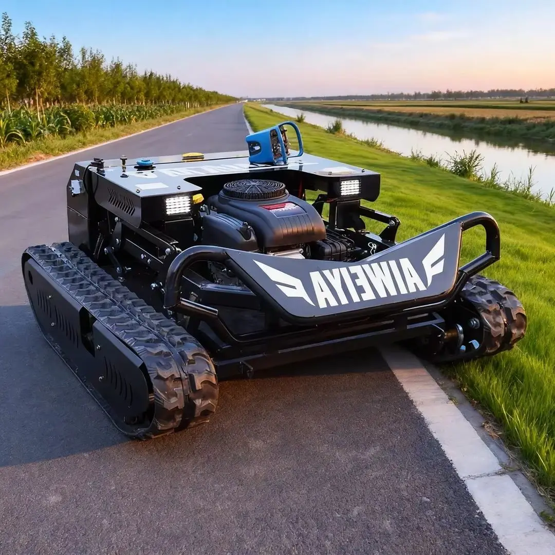 Customized High Quality Zero-Turn Tracked Remote Control Lawn Mower All-Terrain Villa Yard Grass Cutting Machine
Customized High Quality Zero-Turn Tracked Remote Control Lawn Mower All-Terrain Villa Yard Grass Cutting Machine