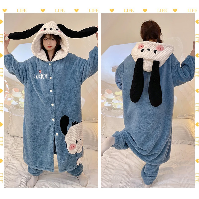 Симпатичная плюшевая Пижама Sanrio с мультяшным изображением понравико, аниме, Y2K, пуриновая собака, домашняя одежда, одежда для сна, Осень-зима, кавайная Ночная одежда, подарок для девочки
Симпатичная плюшевая Пижама Sanrio с мультяшным изображением понравико, аниме, Y2K, пуриновая собака, домашняя одежда, одежда для сна, Осень-зима, кавайная Ночная одежда, подарок для девочки