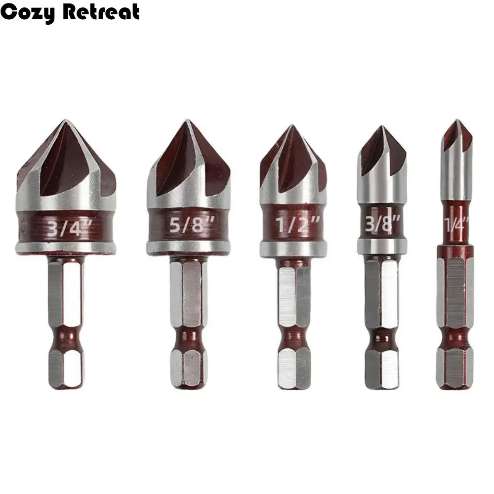 Hole Opener Chamfer Drill Bit Hex Shank Deburring Drill Bit Set 82° Countersink Woodworking Chamfering Tool Hand Drill
Hole Opener Chamfer Drill Bit Hex Shank Deburring Drill Bit Set 82° Countersink Woodworking Chamfering Tool Hand Drill