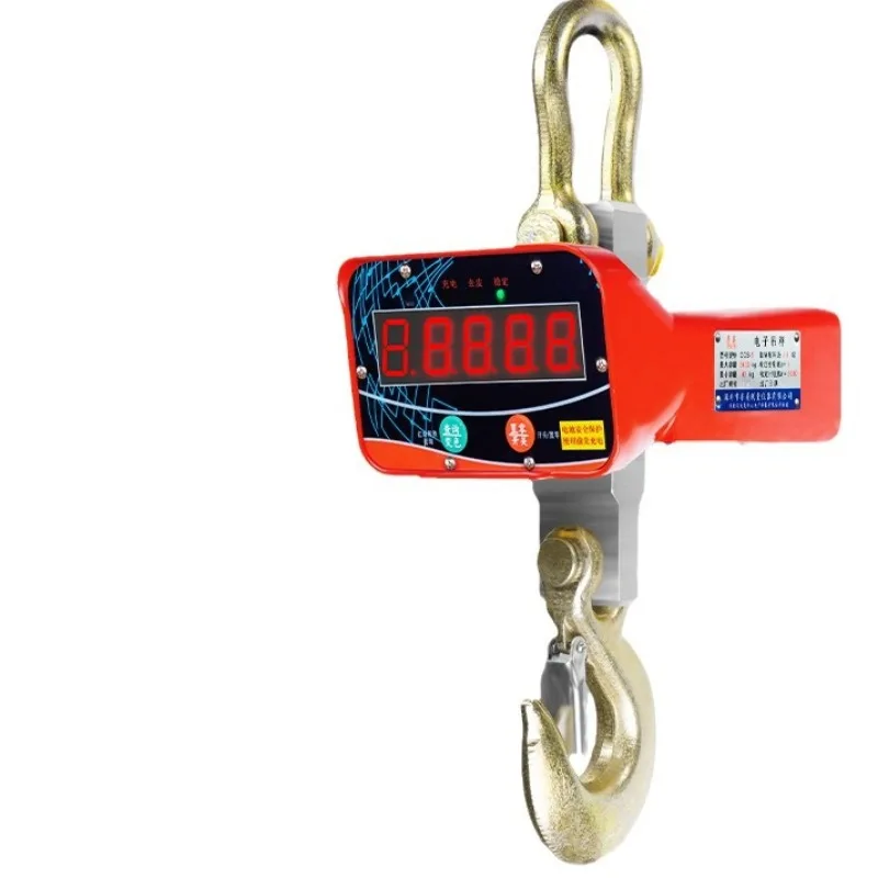 Electronic lifting scale 5 tons printing from 10t lifting scale driving hook scale
Electronic lifting scale 5 tons printing from 10t lifting scale driving hook scale