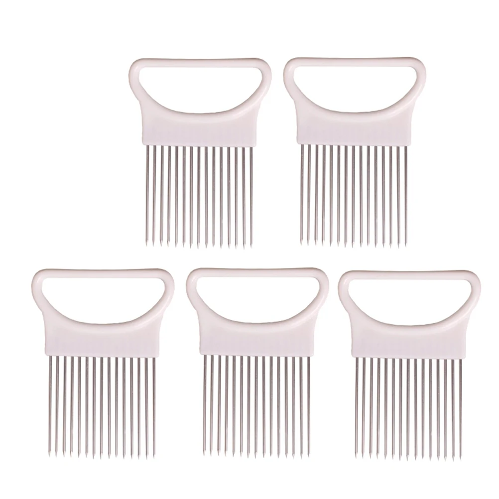 5 pcs Fruit Slicer Claw Shaped Onion Fixer Vegetable Tool Stainless Steel Tomato Holder Cutting Gadgets Kitchen Appliances
5 pcs Fruit Slicer Claw Shaped Onion Fixer Vegetable Tool Stainless Steel Tomato Holder Cutting Gadgets Kitchen Appliances