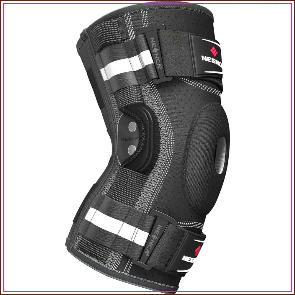 Hinged Knee Brace with Dual Side Stabilizers for Joint Pain Relief, Arthritis, Meniscus Tear, ACL, MCL Support
Hinged Knee Brace with Dual Side Stabilizers for Joint Pain Relief, Arthritis, Meniscus Tear, ACL, MCL Support