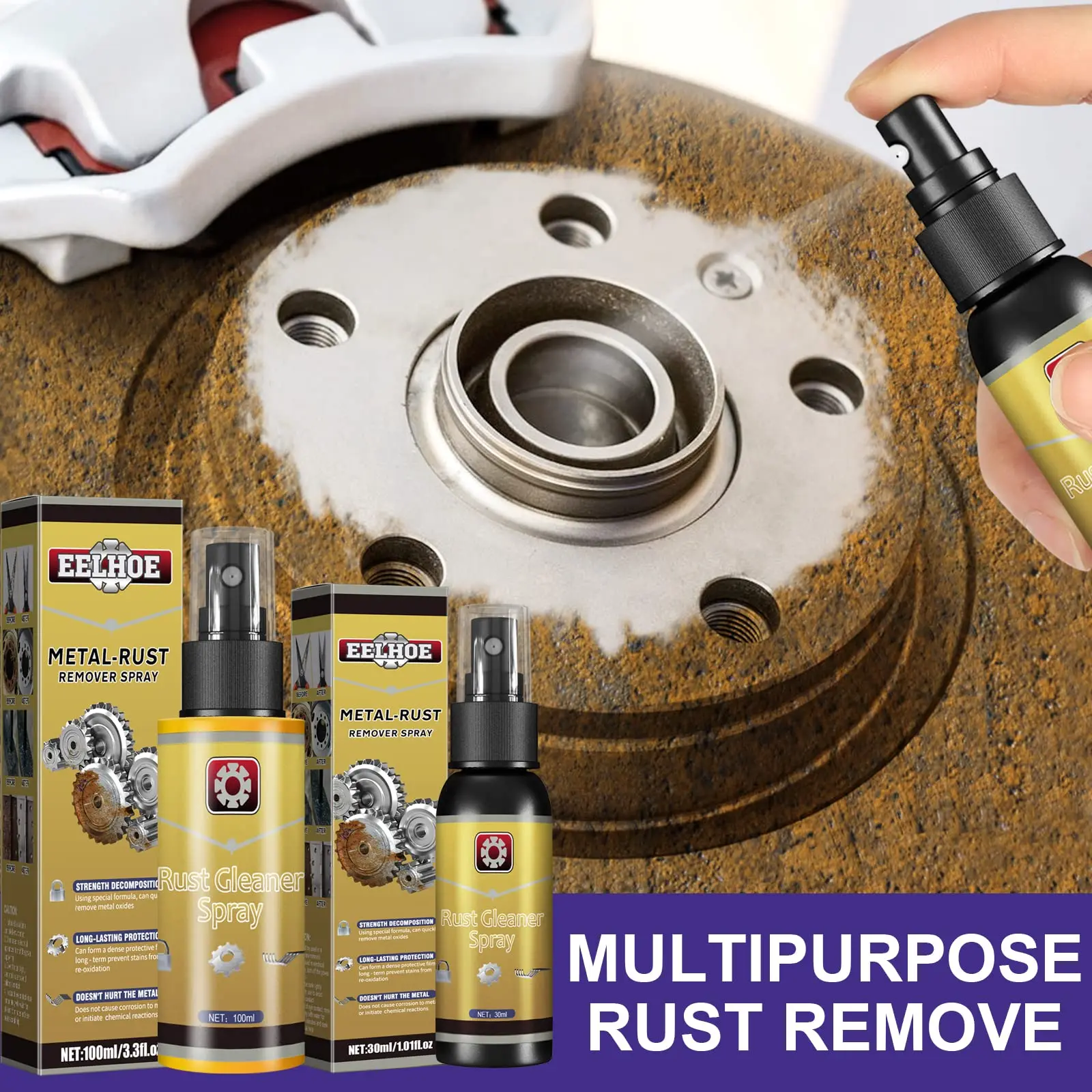 2 x Car Parts Rust Cleaner Spray Wheel Hub Derusting Spray Rust 30ml
2 x Car Parts Rust Cleaner Spray Wheel Hub Derusting Spray Rust 30ml